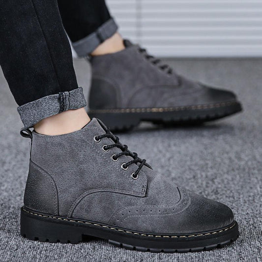 Autumn Winter Man Martin Boots Outdoor Male Ankle Boots Men Shoes High Top Casual Tooling Footwear