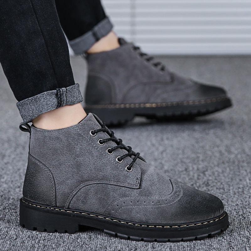 Autumn Winter Man Martin Boots Outdoor Male Ankle Boots Men Shoes High Top Casual Tooling Footwear