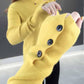 Winter Slim Long-sleeved Pile Collar Knit Bottoming Shirt Women Slim High Turtleneck Sweater Women