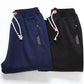 Men's Fall Winter Casual Thick Sports Pants Loose Large Size Casual Steetwear Trousers Straight-leg Pants Elatic Waist Drawstring Plus Velvet Pants