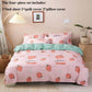 Bed Sheet Four-piece Bed Cover Non-slip Duvet Cover Bed Sheet Pillowcase Set 1.5 M 1.8 M Bed Home Pink Strawberry