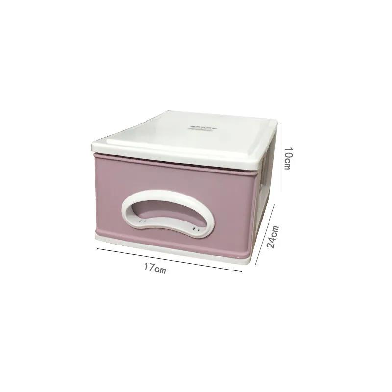 White Transparent Multi-layer Drawer Storage Box Plastic Small Storage Cabinet Office Desktop Storage Debris Storage Box