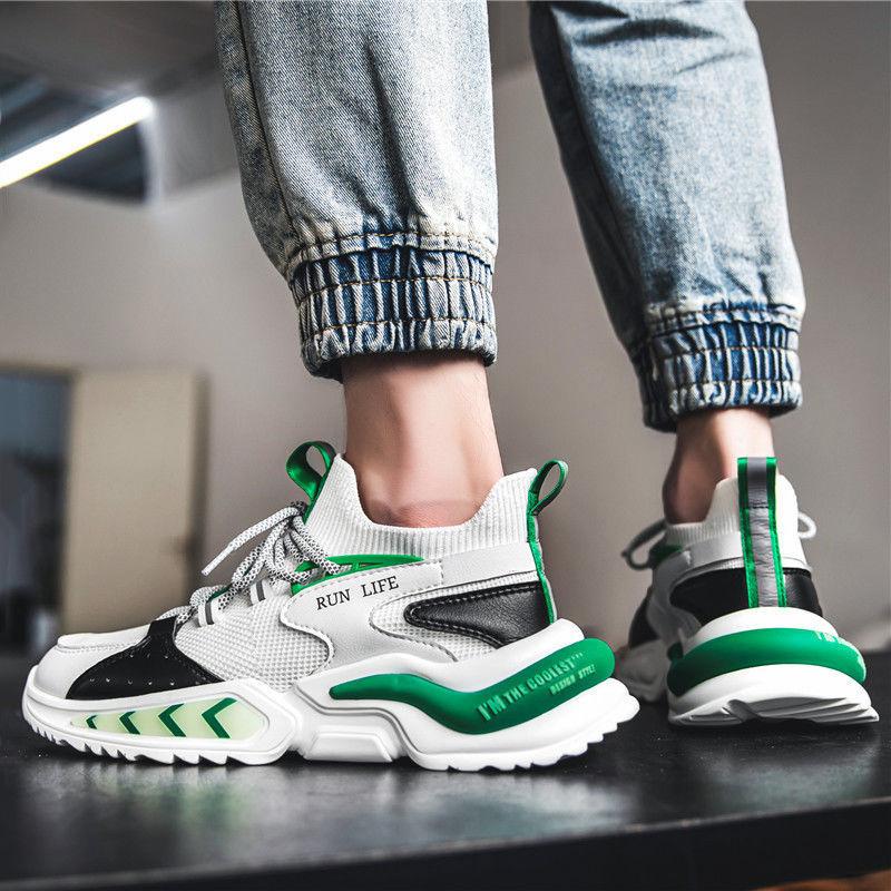 Summer Men's Sports Shoes All-match Casual Mesh Shoes Breathable and Odor-resistant Luminous Shoes