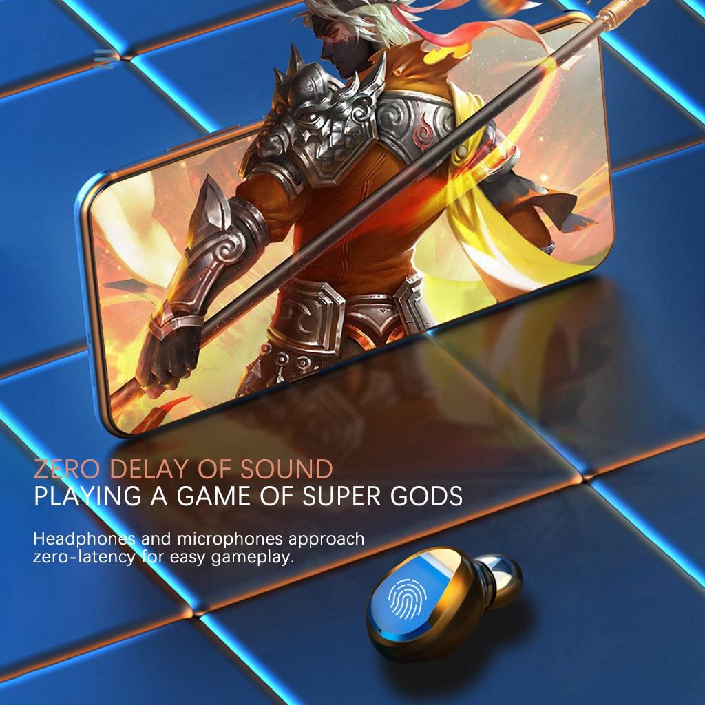 Bluetooth Earphones Mini LED Display Headphone Stero Sound 3500mah Power Bank Sport Wireless Headset