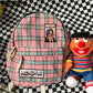 Fashion Polyester soft Backpack Satchel School Bags special checked printing Backpack