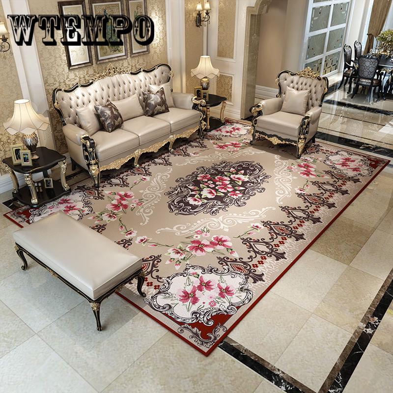 European Court Style Printed Carpet Mats Home Mat Modern Living Room Carpet Parlor Rugs Art