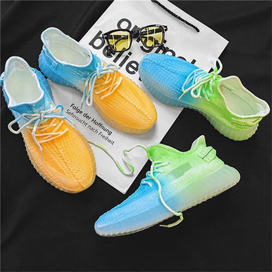 Summer Fly Woven Breathable Casual Sneakers Sports Canvas Coconut Shoes Couple Korean Breathable Net Shoes