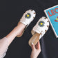 Casual All-match Hollow Sandals and Slippers Baotou Breathable Sandals Home Casual Slippers Flat Half Slippers Summer Sandals