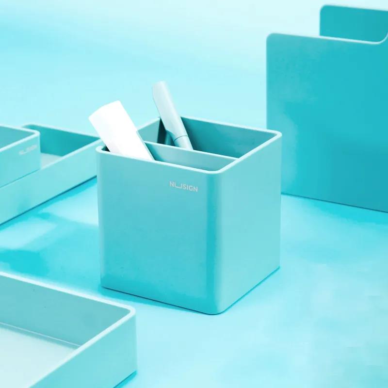 Concise Desktop Office Storage Box Organizing Pen Holder Multifunctional Resin Pen Holder