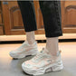 Thick-soled Heightened Comfortable Sneakers for Female Students Korean Version of All-match College Style Old Shoes