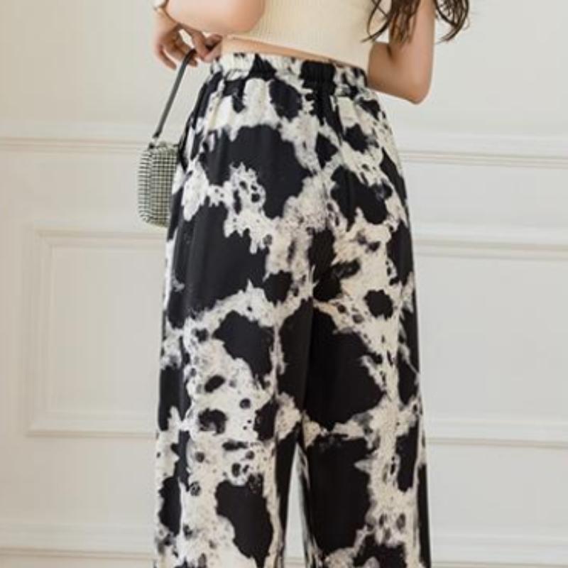 Summer Cool Ice Silk Pants New High Waist Bloomers Casual Harem Pants Ethnic Loose Plus Size Carrot Pants