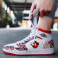 Graffiti Basketball Shoes for Men Comfortable Breathable Shoes Couples Waterproof Sports Shoeses