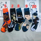 5 Pairs of Cotton Socks Unisex High Socks Student Basketball Hip-hop Skateboard Socks
