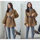 Thickened and Cotton Double-sided Woolen Coat for Women In The Long Section of Winter Slimming Cloak-style Woolen Coat with Belt