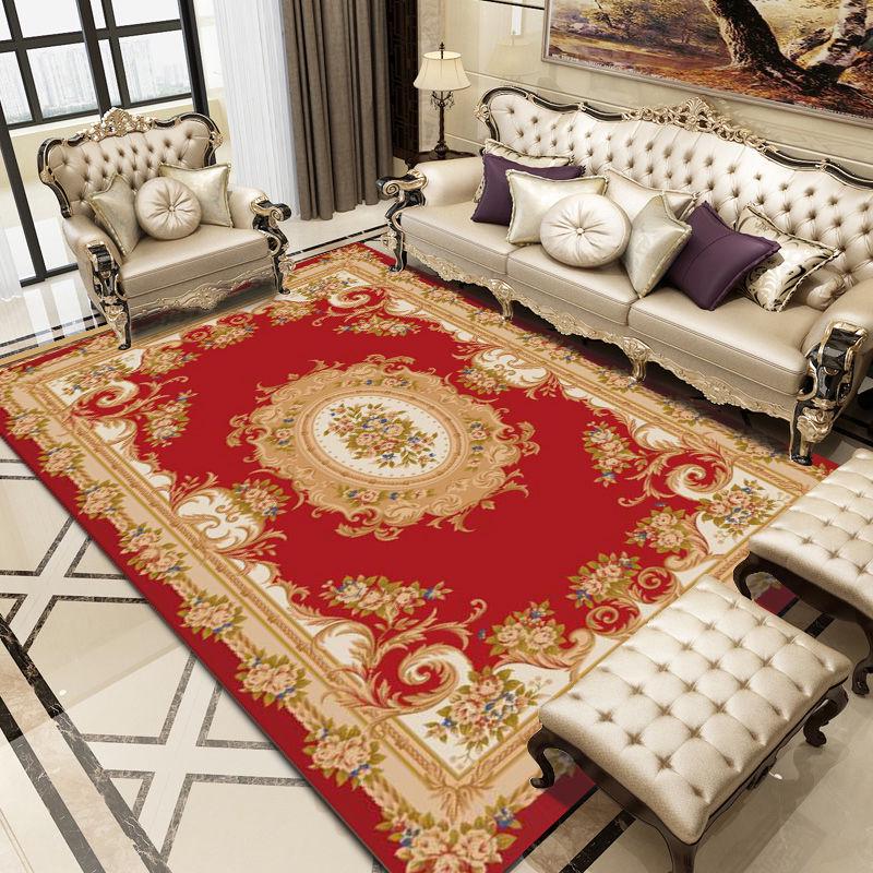 European Palace Carpet Livingroom Bedroom Area Rugs Persian Retro Rug Large Parlor Hallway Floor Mat