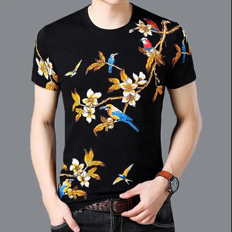 3D Animal Print Shirt Men Tees Fashion Overshirt Half Sleeve T-shirt Loose Breathable Pullover Summer