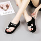 Love Sandals and Slippers Women's Rhinestone Sponge Cake Thick-soled High-heeled Flip-flops Casual Beach Sandals Cute Sexy Sandals