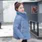 Winter Short Ladies Down Jacket Korean Fashion Loose Thick Cotton Stand Collar Jacket