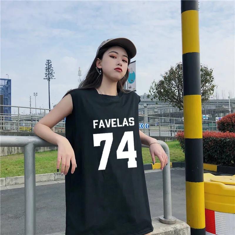 Women's Mid-length Fake Two-piece Sleeveless T-shirt Summer Loose Retro Outer Wear Vest Ins Anti-show Top Clothes Fitness Jogging Vest