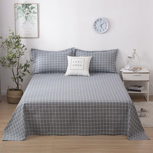 Bedclothes Coarse Cloth Sheets Pillowcases Home Textiles Three-piece Sets Washable Easy To Fold Exquisite Patterns Simple Style Atmosphere