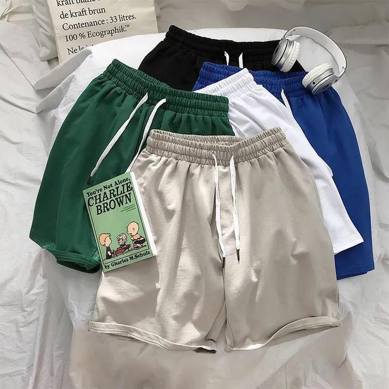 Shorts Men's Summer Loose Casual Solid Color Five-point Pants