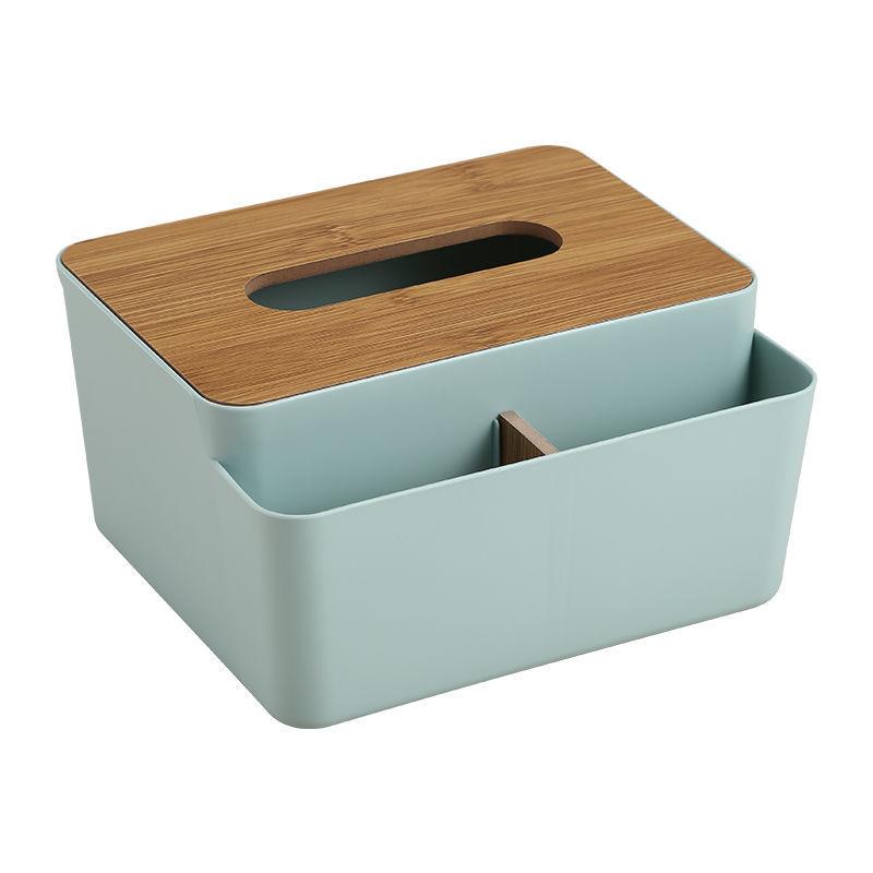 Wooden Simple Multifunctional Tissue Box Home Living Room Kitchen Bedroom Remote Control Drawer Desktop Storage Box