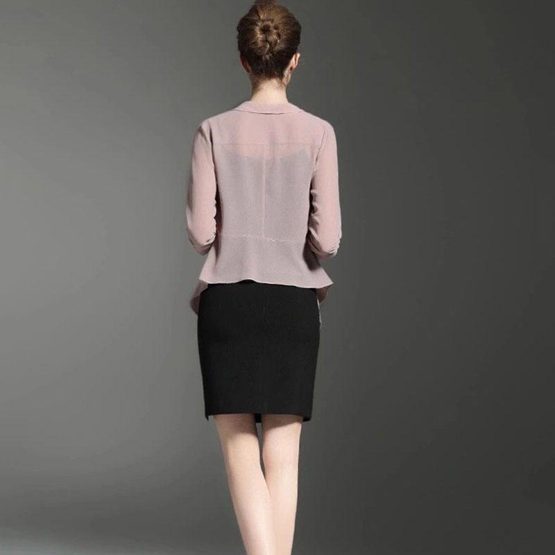 Chiffon Sun Protection Cardigan Thin Shawl Short Coat Ladies Loose Long Sleeve Jacket Lightweight Breathable Top