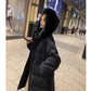 Elegant Long Plus Size Women's Down Jacket Winter Plus Down Plus Thick Warm Cute Duck Down Jacket