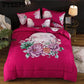 Flamingo Paisley Bedding Set Twin Queen King Size 4Pieces Floral Cotton Bedding Set 4pcs
