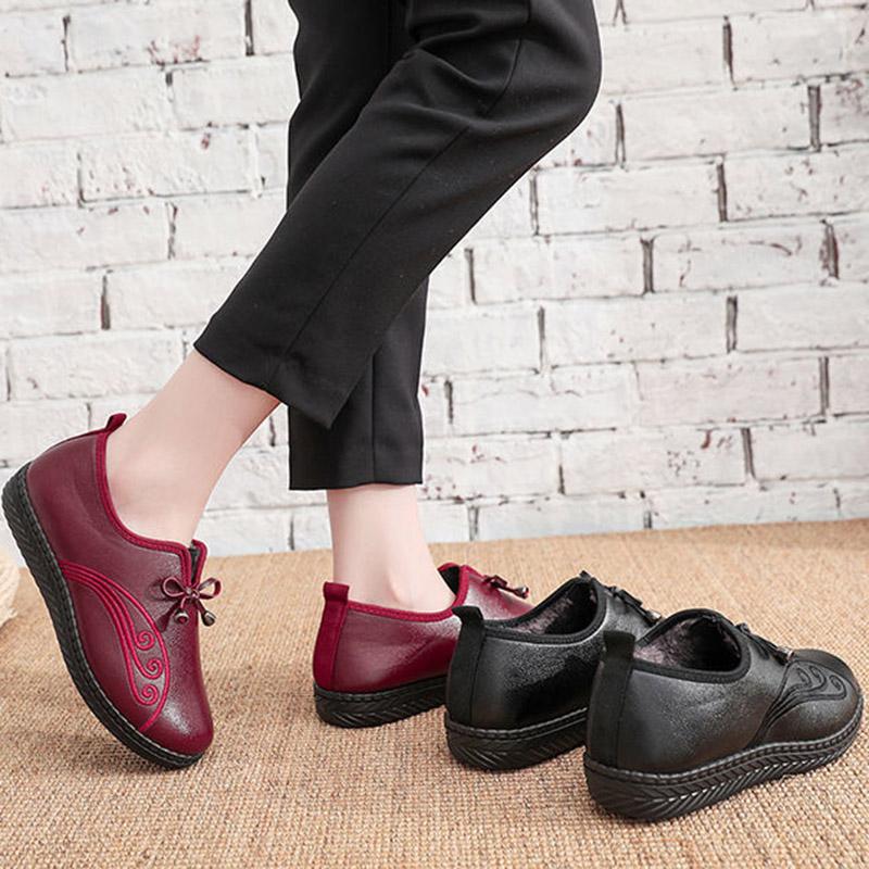 Waterproof Non-slip Mother Shoes Winter Women's Cotton Shoes Plus Velvet Thick Women's Snow Boots