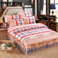 Simple Style Printing Bedspread Cotton Bed Skirt Pillowcase Bedding Bed Sets Queen King Size