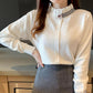 Autumn and Winter Pullover Loose-fitting Outer Wear Fashionable Bottoming Shirt Long-sleeved Knitted Female Top