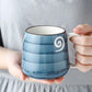 Japanese Creative Ceramic Cup Mug Large Capacity Tea Cup Milk Cup Office Water Cup Coffee Cup Couple Cup