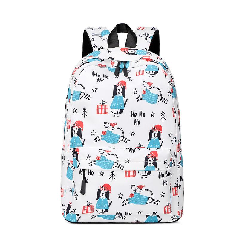 Student Schoolbag Lightweight Backpack Large-capacity Waterproof Backpack Printed Backpack Female Bag