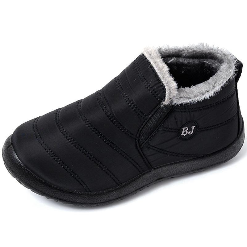 Women's Winter Waterproof Boots Cotton Shoes Women's Snow Boots Non-slip Warmth and Velvet Thick Cotton Boots