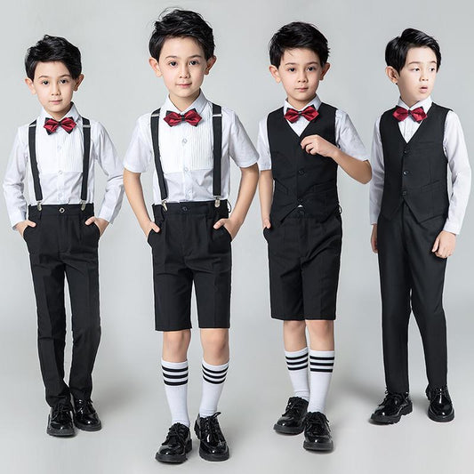 Children's Dresses Boys Flower Girls Boys Costumes Piano Suits Suits Small Host Suits Wedding Summe