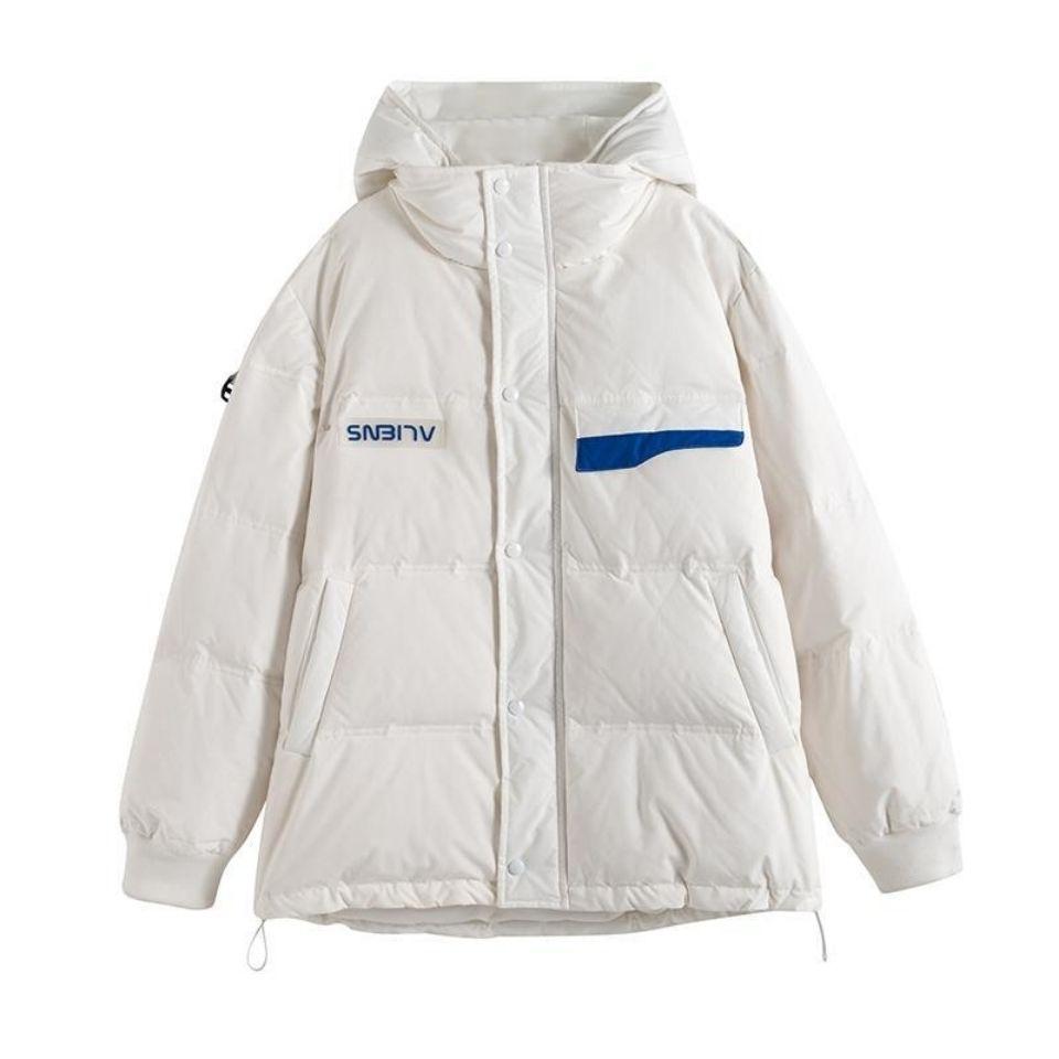 Hong Kong Style Tooling Cotton-padded Jacket Women Ins Winter Korean Version of Loose Bread Suit Clothes Thick Cotton Jacket Tide