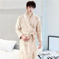 Long Robe Coat Men Cashmere Bathrobe Ladies Shawl Bathrobe Winter Thick Home Clothes