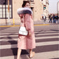 Women's Mid-length Down Padded Jacket Slim Waist Padded Plus Size Long Padded Jacket Over The Knee Coat