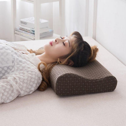 Comfortable Space Memory Pillow Slow Rebound Neck Pillow Natural Rubber Pillow Latex Pillow Adult Wolf Tooth Pillow 50*30cm