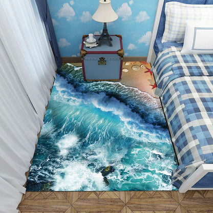 3D Living Room Sofa Floor Mat Carpet Bedroom Full Bed Bedside Crawling Mat Coffee Table Door Mat
