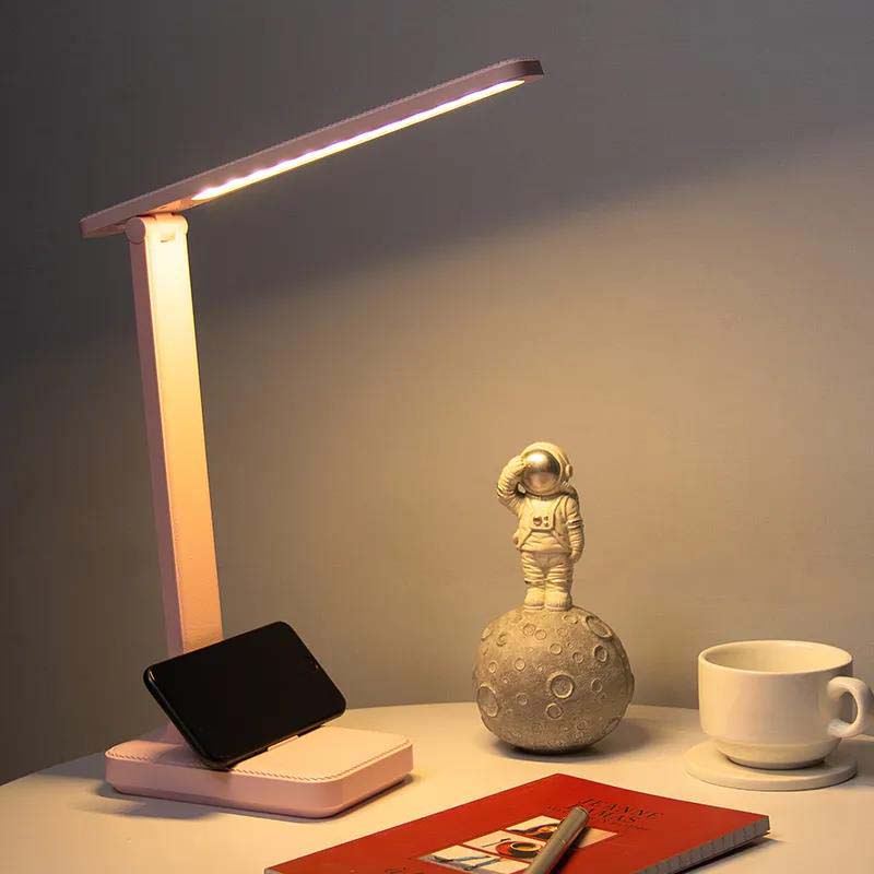 Touch Dimming LED Eye Protection Desk Lamp Learning USB Charging Plug-in Writing Reading Desktop Night Light