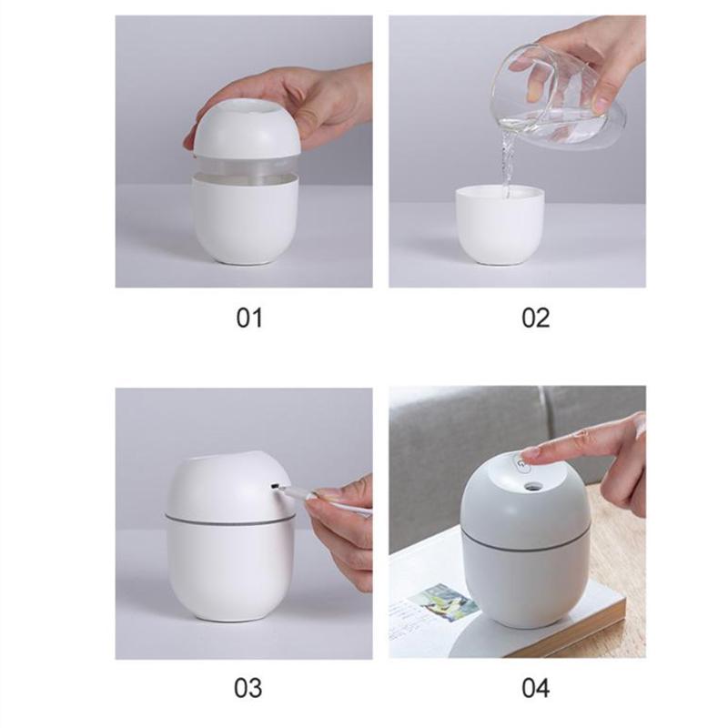 220ml Air Humidifier Mini Portable Aroma Diffuser USB Electric Sprayer for Home Office Car