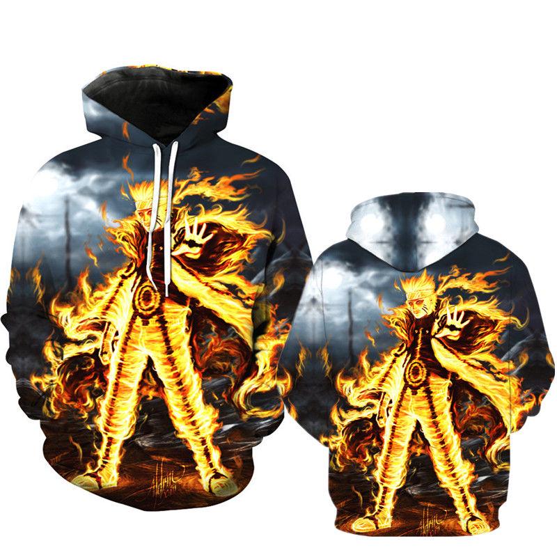 Anime Naruto 3d Hoodie  Men and Women Fashion Harajuku Naruto 3d Print Men's Hoodie Sweatshirt