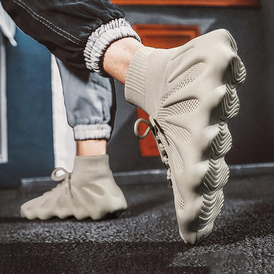 Korean Style Trendy All-match Socks Shoes Teen Student Trendy Shoes Men's High Top Sneakers