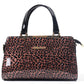 Womens Fashion Patent Leather Leopard Handbag Woman Messenger Bags Evening Shoulder Bags