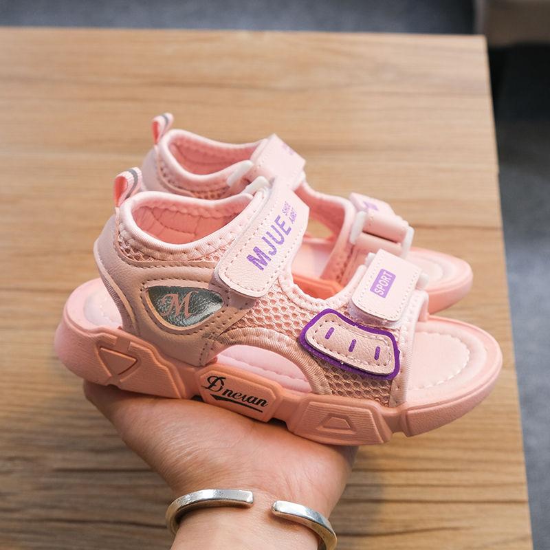 Boys  Girls Sandals Summer Korean Kids Non-slip Soft-soled Breathable Beach Shoes Large Children's Shoes