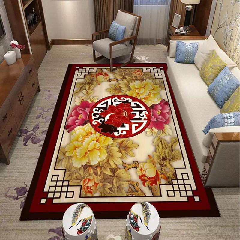 Living Room Carpet Coffee Table Blanket Chinese Style Study Bedroom Bedside Cushion Classical Full Shop Light Luxury Customization