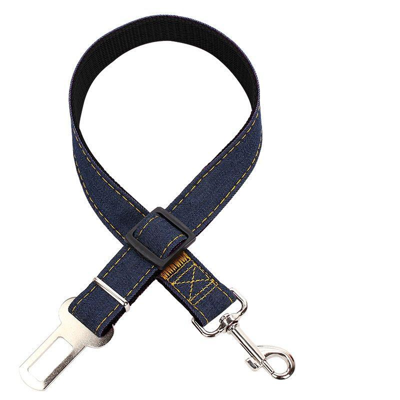 Adjustable dog safety car harness, dog seat belt-durable car dog seat belt-dog car seat belt, large dog, medium and small dog seat belt
