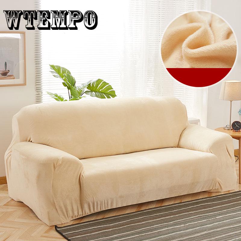 Slipcover Stretch Sofa Covers Furniture Protector L Shape Loveseat Couch Cover 1/2/3/4-seater